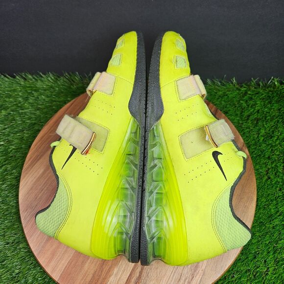Nike Romaleos 2 Volt Yellow Weightlifting Gym Shoes Straps Men’s Size 10.5 - Picture 11 of 16